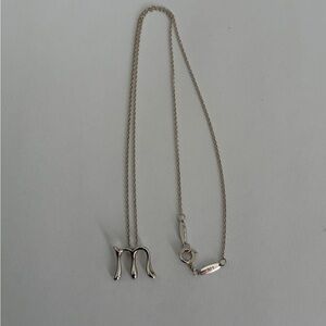 Tiffany & Co. Silver Initial Necklace